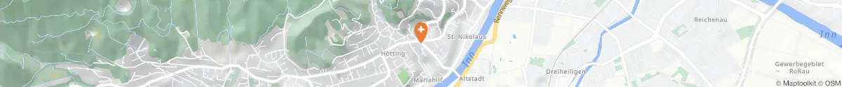 Kartendarstellung des Standorts für Stamser-Apotheke in 6020 Innsbruck